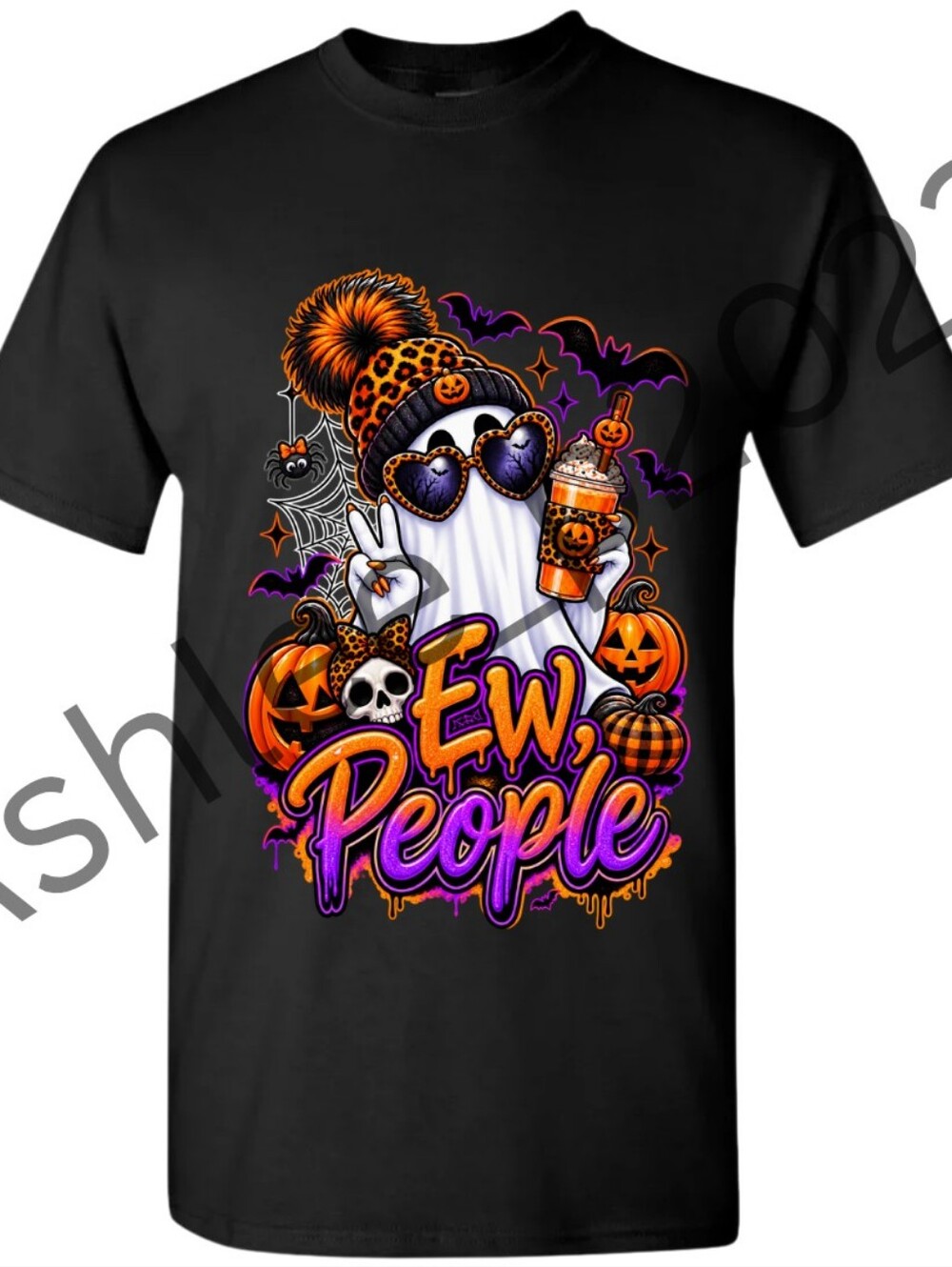Ghost Ew People Unisex Short Sleeve Graphic Tee Shirt